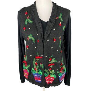 Vintage Hampshire Studios  Christmas Knit Sweater Vest Size L
